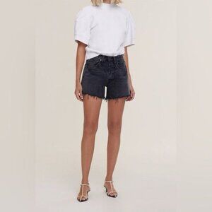 Agolde Parker Long Shorts Black / charcoal 31